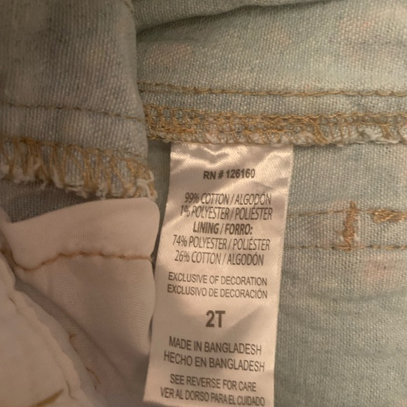 Floral Print Toddler Girl Overalls - Picture 5 of 5